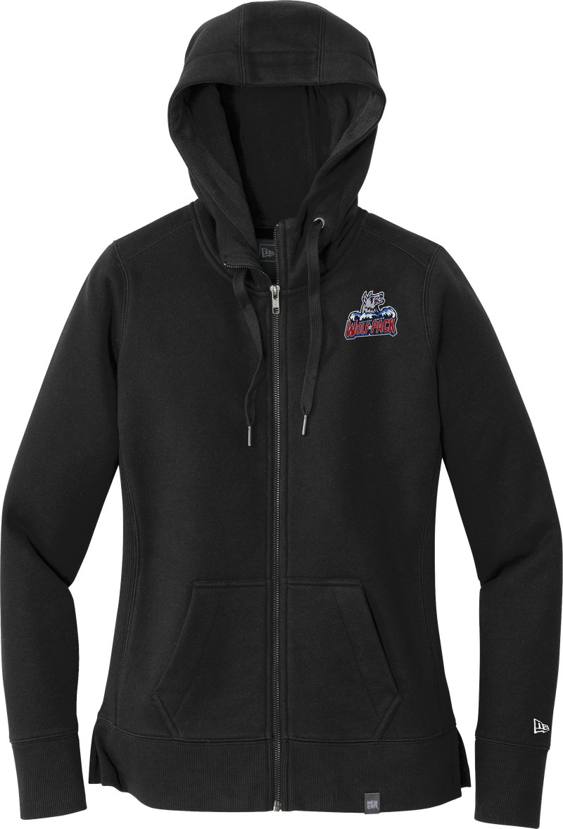 Hartford Jr. Wolfpack New Era Ladies French Terry Full-Zip Hoodie