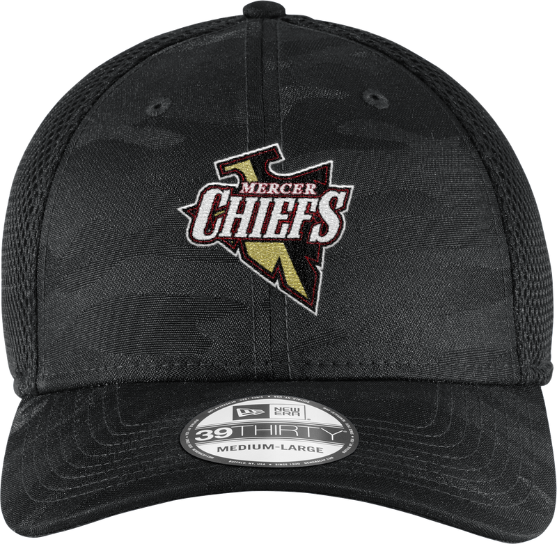 Mercer Chiefs New Era Tonal Camo Stretch Tech Mesh Cap