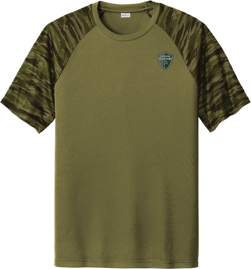 Lansing Senators Drift Camo Colorblock Tee