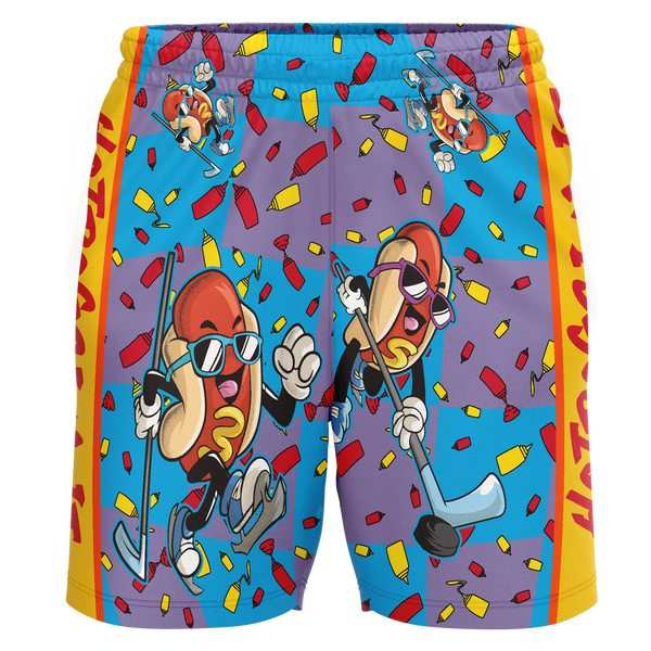 Biggby Coffee AAA Hot Dog Youth Workout Wear Shorts