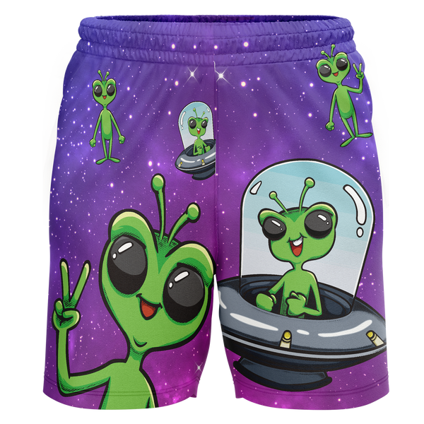 Biggby Coffee AAA Alien Youth Workout Wear Shorts