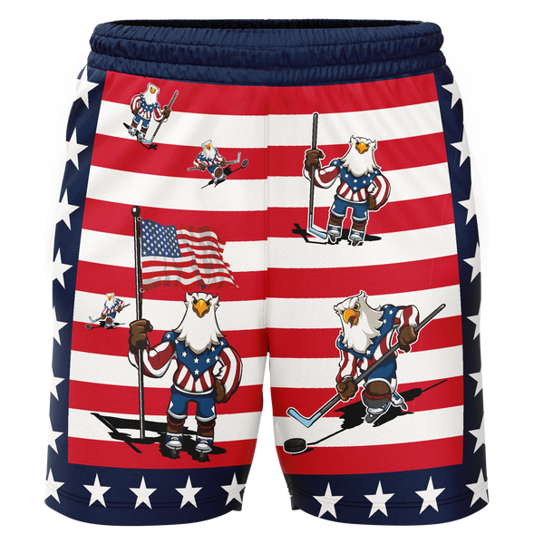 Biggby Coffee AAA American Eagle Youth Workout Wear Shorts