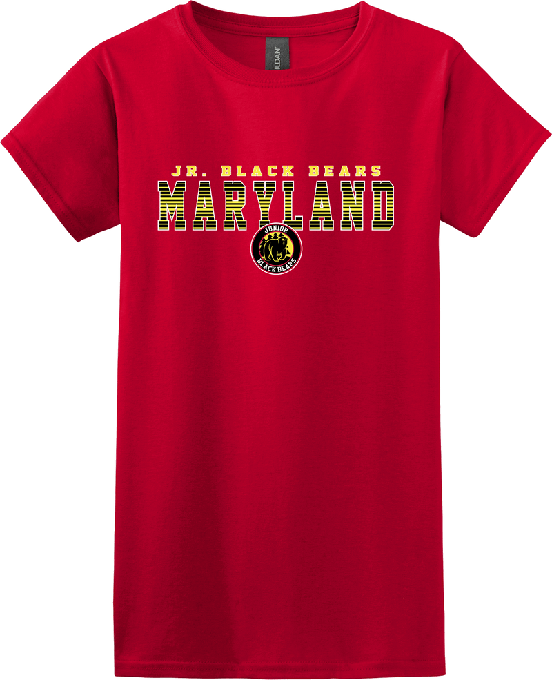 MD Jr. Black Bears Softstyle Ladies' T-Shirt