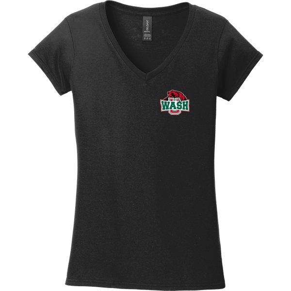 Wash U Softstyle Ladies Fit V-Neck T-Shirt