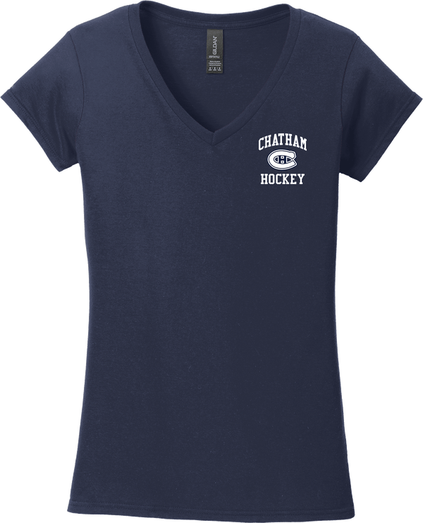 Chatham Hockey Softstyle Ladies Fit V-Neck T-Shirt