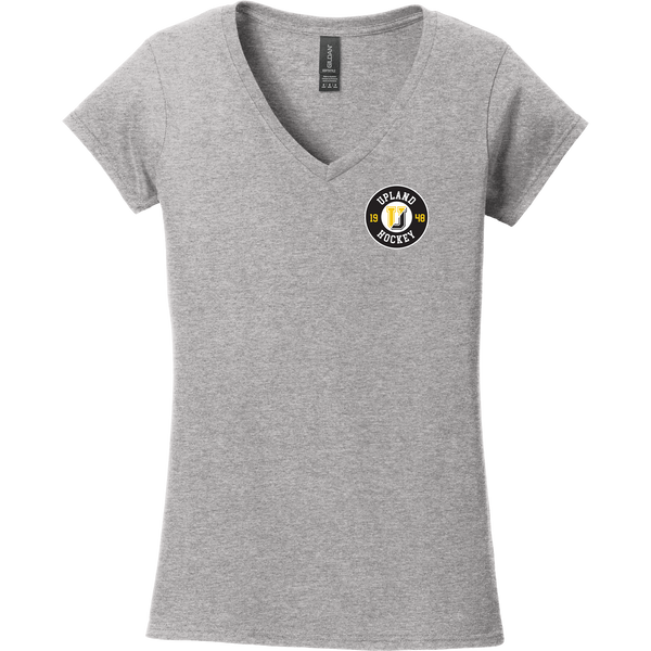 Upland Country Day School Softstyle Ladies Fit V-Neck T-Shirt