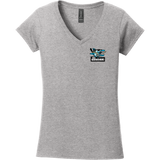 Boca Barracudas Softstyle Ladies Fit V-Neck T-Shirt