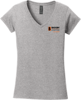 Biggby Coffee AAA Softstyle Ladies Fit V-Neck T-Shirt