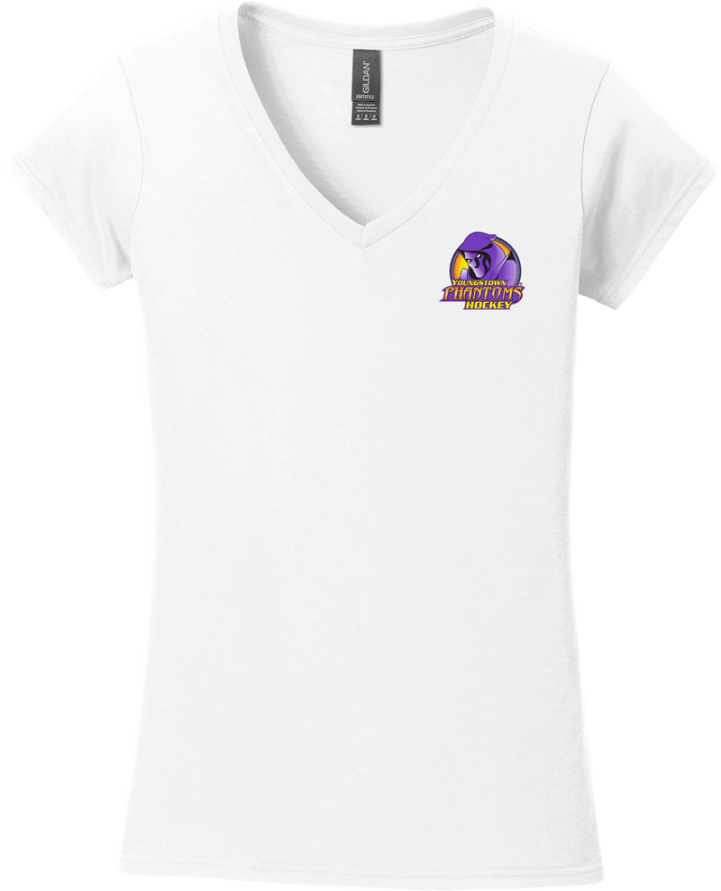 Youngstown Phantoms Softstyle Ladies Fit V-Neck T-Shirt