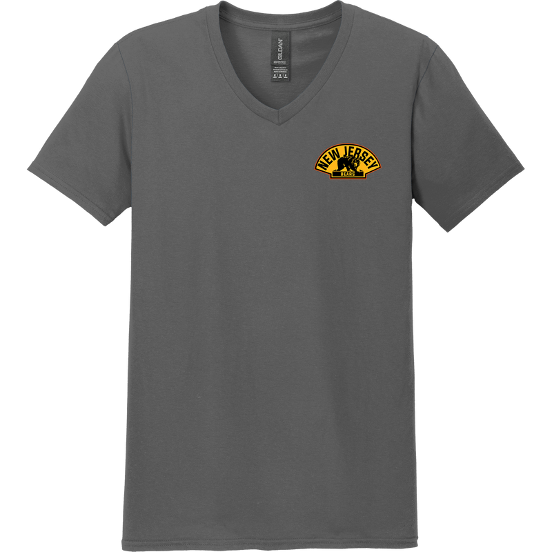 NJ Bears Softstyle V-Neck T-Shirt