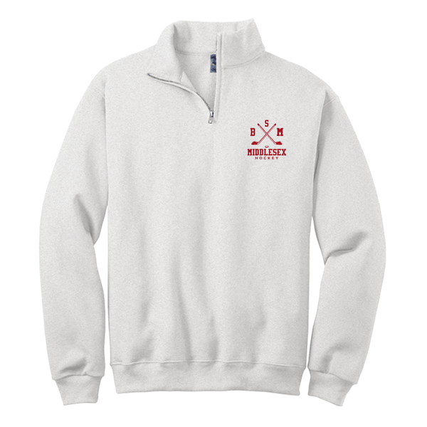 BSM Middlesex NuBlend 1/4-Zip Cadet Collar Sweatshirt