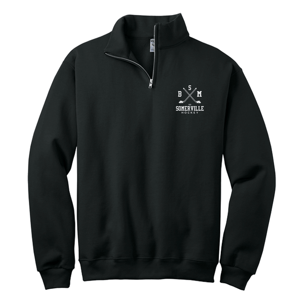 BSM Somerville NuBlend 1/4-Zip Cadet Collar Sweatshirt