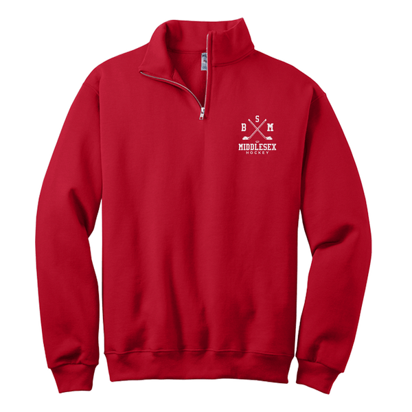 BSM Middlesex NuBlend 1/4-Zip Cadet Collar Sweatshirt
