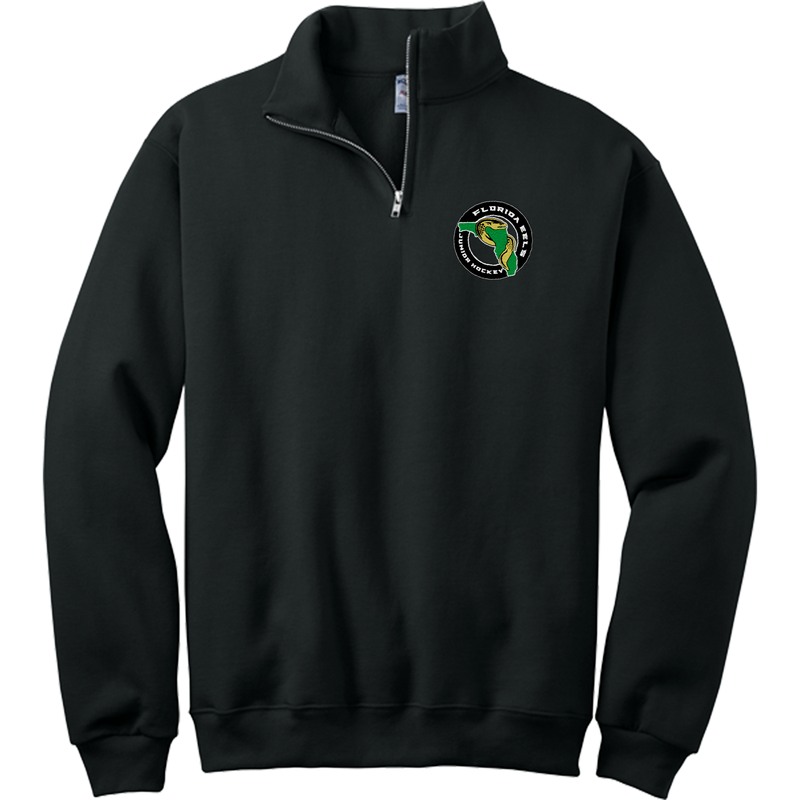 Florida Eels NuBlend 1/4-Zip Cadet Collar Sweatshirt