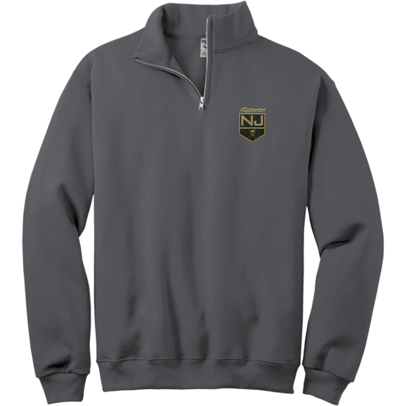 NJ Raiders NuBlend 1/4-Zip Cadet Collar Sweatshirt