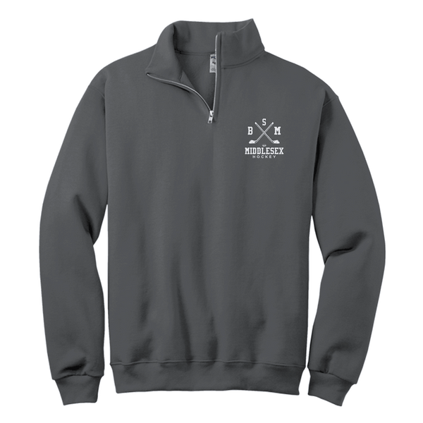 BSM Middlesex NuBlend 1/4-Zip Cadet Collar Sweatshirt