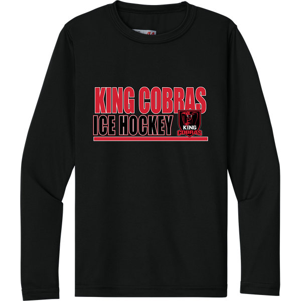 King Cobras Youth Cooling Performance Long Sleeve Tee