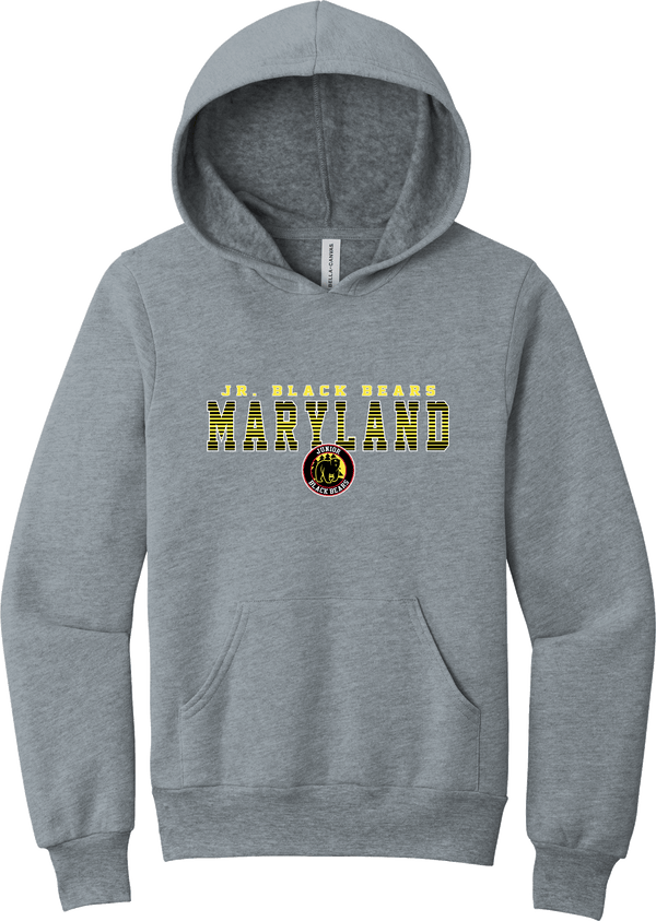 MD Jr. Black Bears Youth Sponge Fleece Pullover Hoodie