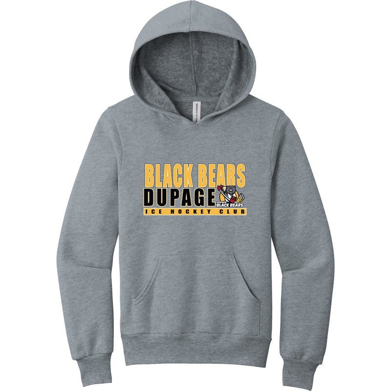 Dupage Black Bears Youth Sponge Fleece Pullover Hoodie