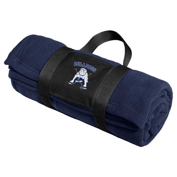 Chicago Bulldogs Fleece Blanket with Carrying Strap