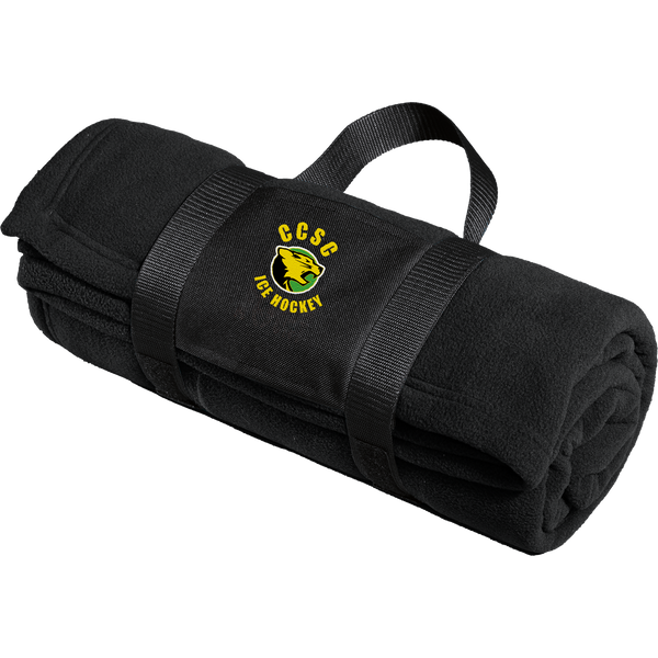 Chester County Fleece Blanket with Carrying Strap