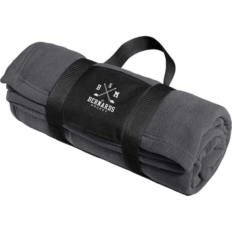 BSM Bernards Fleece Blanket with Carrying Strap