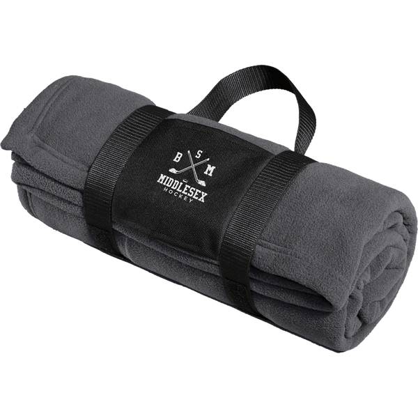 BSM Middlesex Fleece Blanket with Carrying Strap
