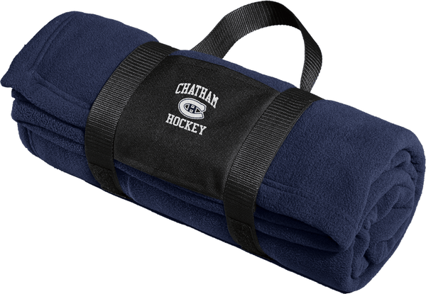 Chatham Hockey Fleece Blanket with Carrying Strap
