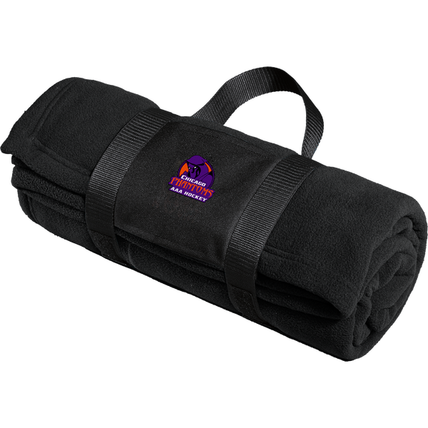 Chicago Phantoms Fleece Blanket with Carrying Strap