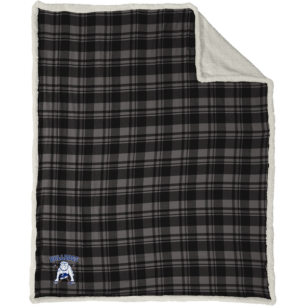 Chicago Bulldogs Flannel Sherpa Blanket