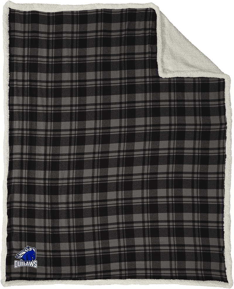 Brandywine Outlaws Flannel Sherpa Blanket