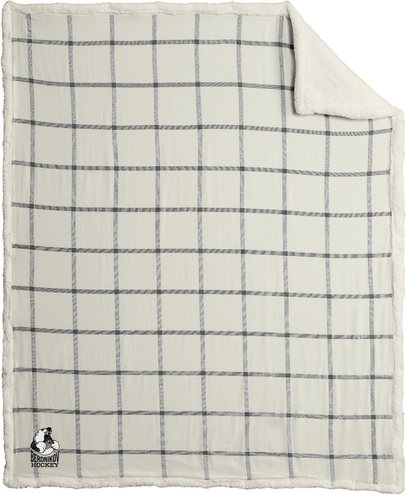 Berdnikov Bears Flannel Sherpa Blanket