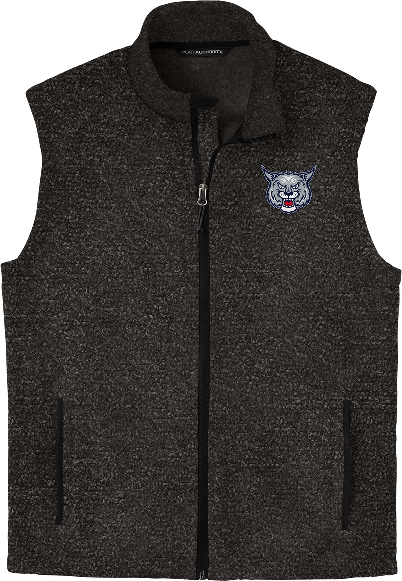 CT Bobcats Sweater Fleece Vest