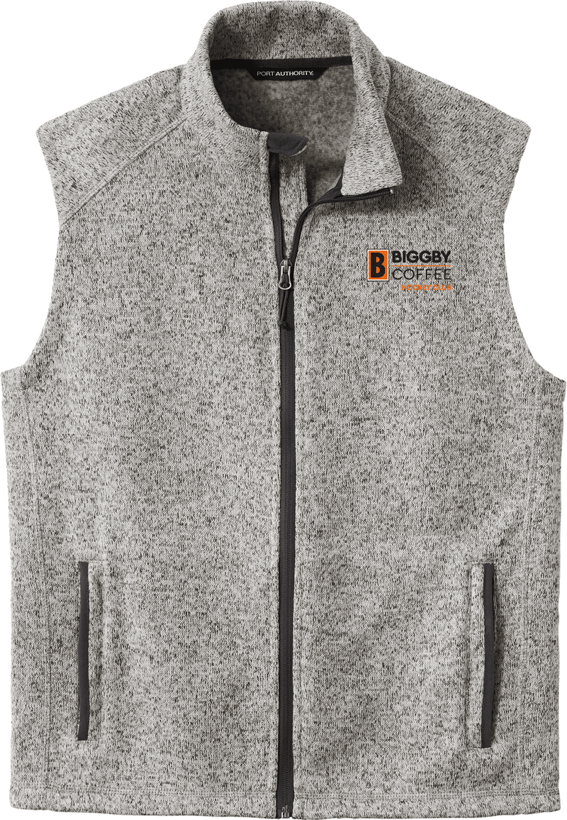 Biggby Coffee Hockey Club Sweater Fleece Vest