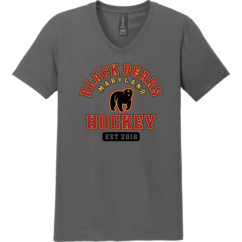 MD Jr. Black Bears Softstyle V-Neck T-Shirt