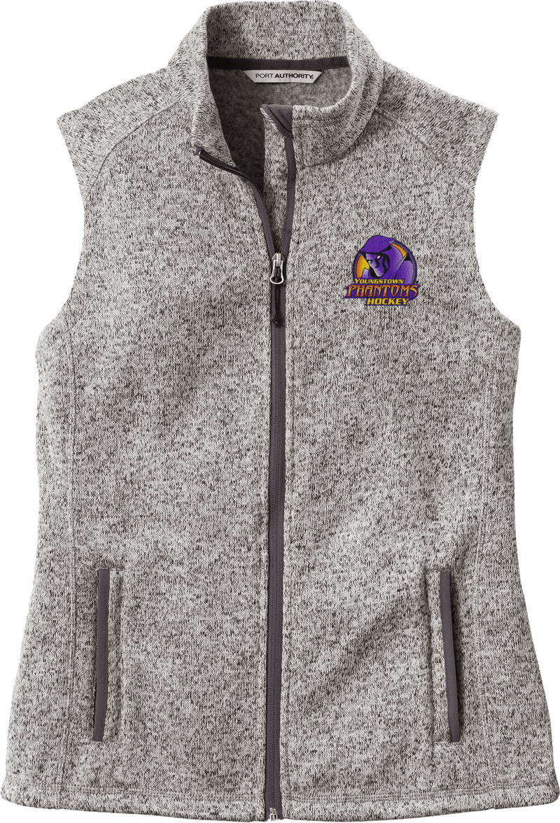Youngstown Phantoms Ladies Sweater Fleece Vest