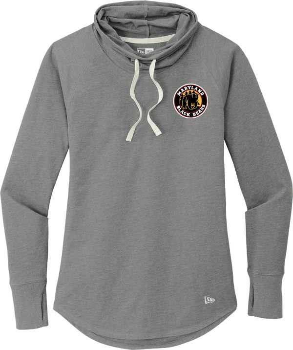 Maryland Black Bears New Era Ladies Sueded Cotton Blend Cowl Tee