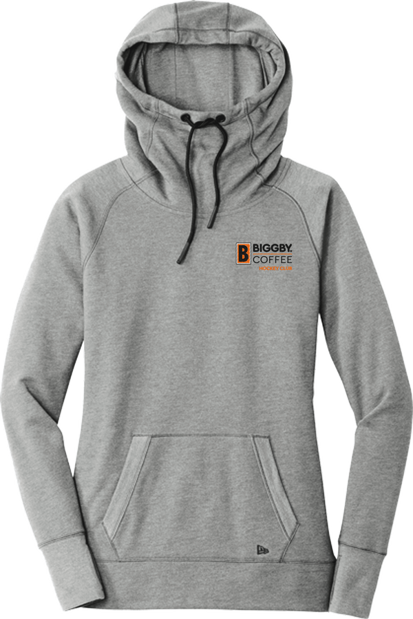 Biggby Coffee Hockey Club New Era Ladies Tri-Blend Fleece Pullover Hoodie