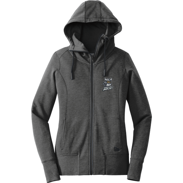 Hard Edge Hockey New Era Ladies Tri-Blend Fleece Full-Zip Hoodie