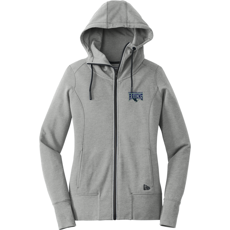 Kensington Valley Ravens New Era Ladies Tri-Blend Fleece Full-Zip Hoodie