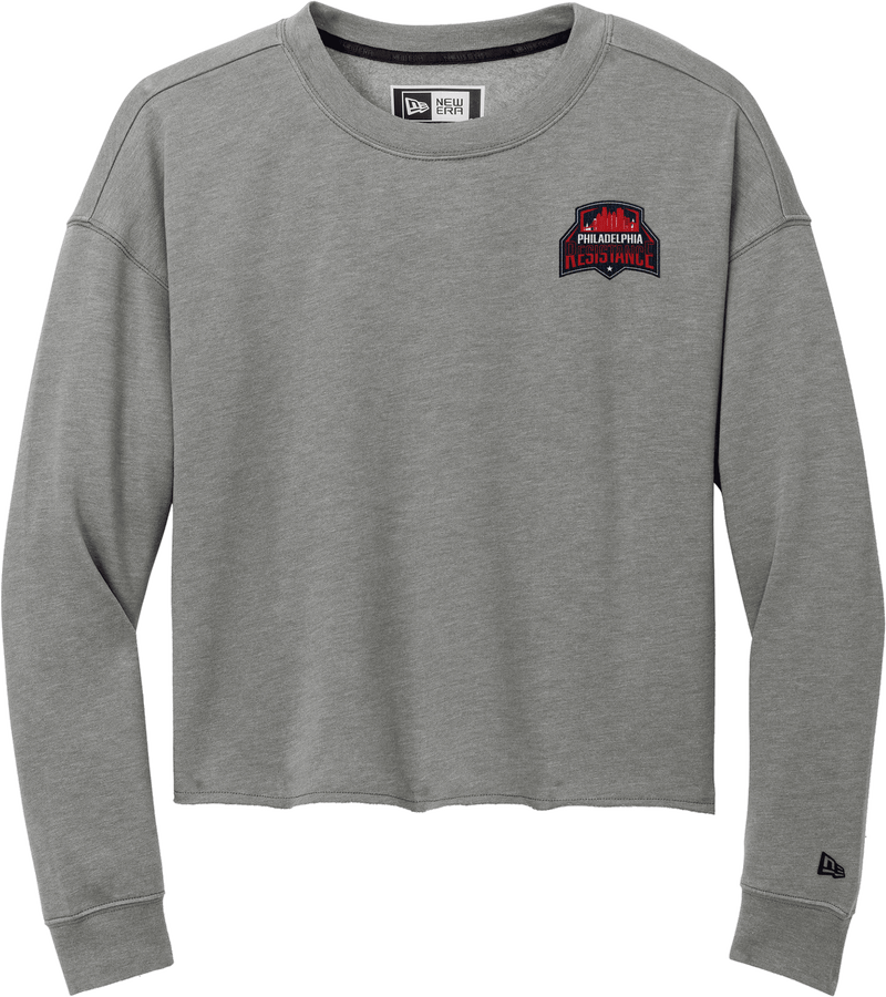 Philadelphia Resistance New Era Ladies Tri-Blend Fleece Crop Crew