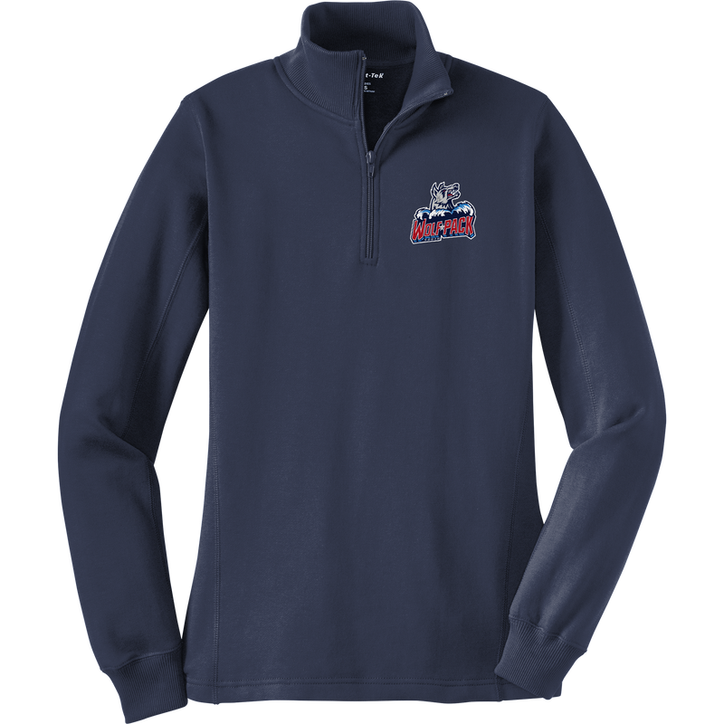 CT Wolfpack South Ladies 1/4-Zip Sweatshirt