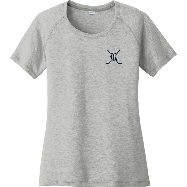 Randolph Middle School Ladies PosiCharge Tri-Blend Wicking Scoop Neck Raglan Tee