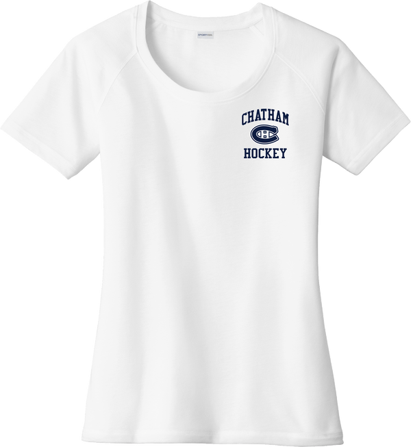 Chatham Hockey Ladies PosiCharge Tri-Blend Wicking Scoop Neck Raglan Tee