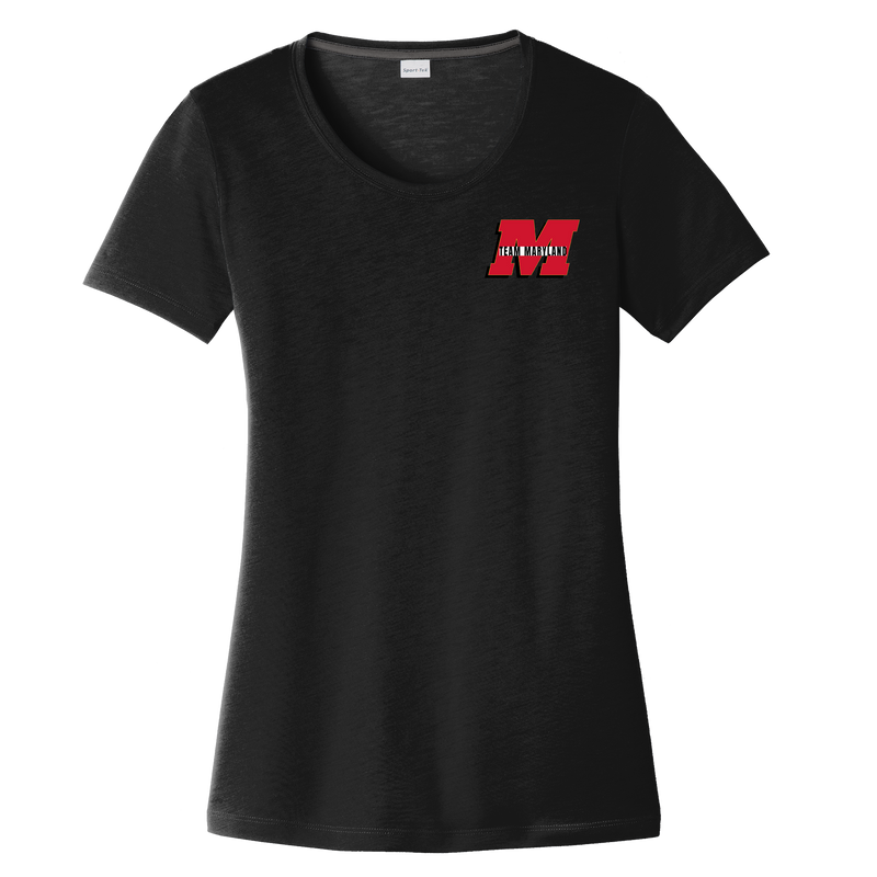 Team Maryland Ladies PosiCharge Competitor Cotton Touch Scoop Neck Tee