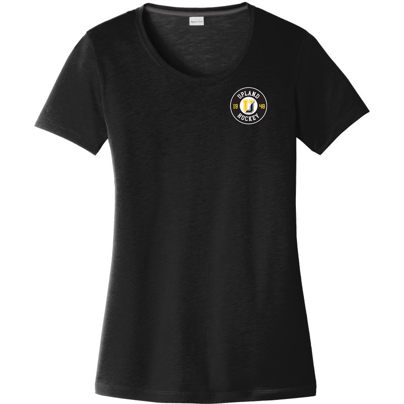 Upland Country Day School Ladies PosiCharge Competitor Cotton Touch Scoop Neck Tee