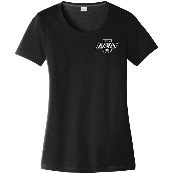 CT Oil Kings Ladies PosiCharge Competitor Cotton Touch Scoop Neck Tee