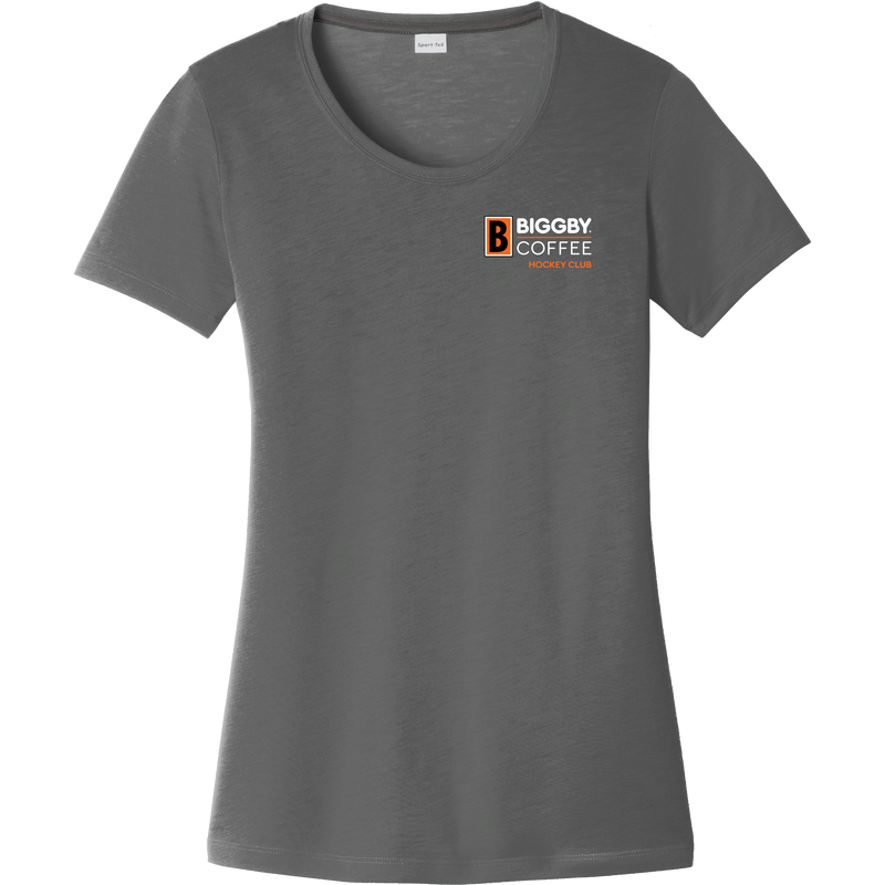 Biggby Coffee Hockey Club Ladies PosiCharge Competitor Cotton Touch Scoop Neck Tee