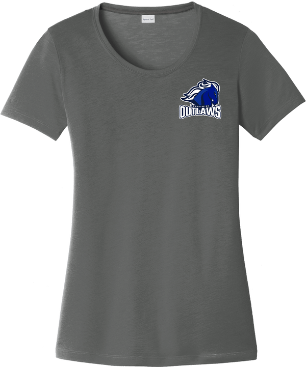 Brandywine Outlaws Ladies PosiCharge Competitor Cotton Touch Scoop Neck Tee