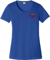 York Devils Ladies PosiCharge Competitor Cotton Touch Scoop Neck Tee